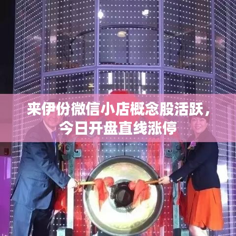来伊份微信小店概念股活跃，今日开盘直线涨停
