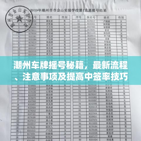潮州车牌摇号秘籍，最新流程、注意事项及提高中签率技巧全攻略