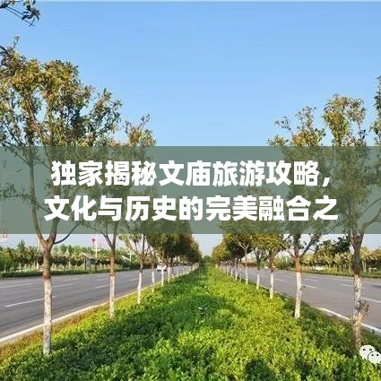 独家揭秘文庙旅游攻略，文化与历史的完美融合之旅