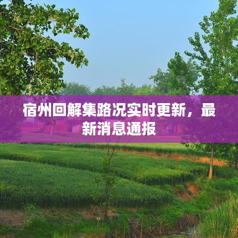 宿州回解集路况实时更新，最新消息通报