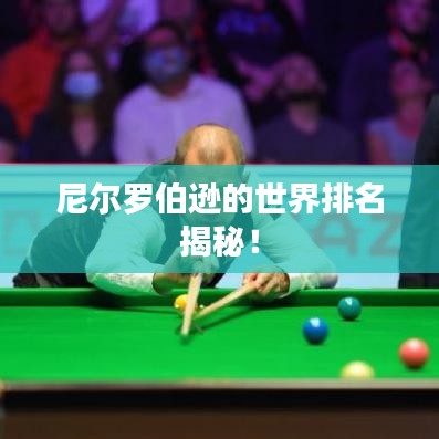 尼尔罗伯逊的世界排名揭秘！