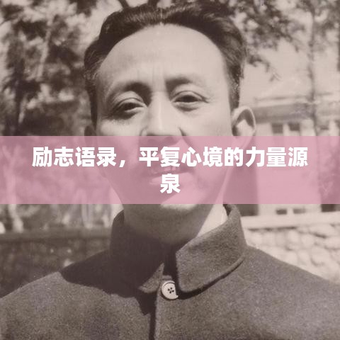 励志语录，平复心境的力量源泉