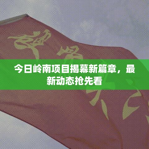 今日岭南项目揭幕新篇章，最新动态抢先看