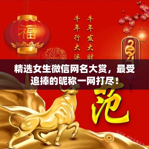 精选女生微信网名大赏，最受追捧的昵称一网打尽！