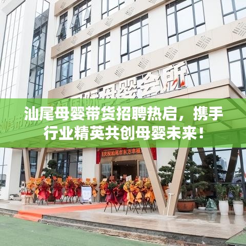 汕尾母婴带货招聘热启，携手行业精英共创母婴未来！