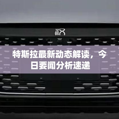 特斯拉最新动态解读，今日要闻分析速递