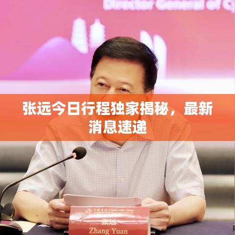 张远今日行程独家揭秘，最新消息速递