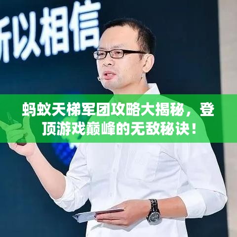 蚂蚁天梯军团攻略大揭秘，登顶游戏巅峰的无敌秘诀！
