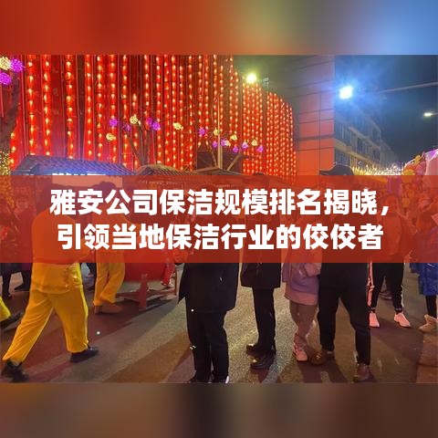 雅安公司保洁规模排名揭晓，引领当地保洁行业的佼佼者