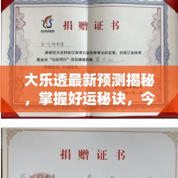 大乐透最新预测揭秘，掌握好运秘诀，今日推荐让你幸运爆棚！