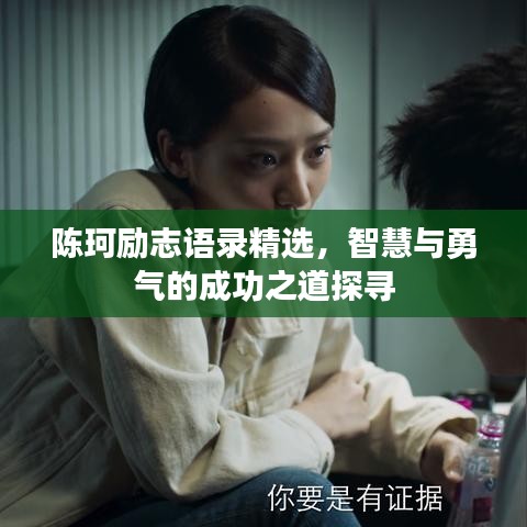 陈珂励志语录精选，智慧与勇气的成功之道探寻