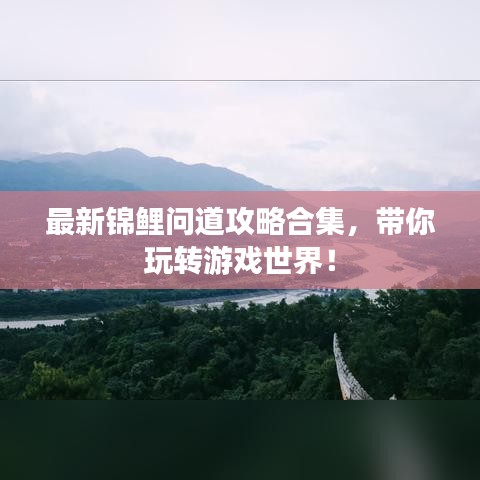 最新锦鲤问道攻略合集，带你玩转游戏世界！