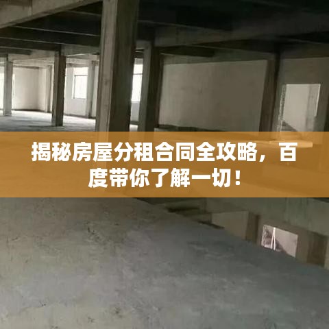 揭秘房屋分租合同全攻略，百度带你了解一切！