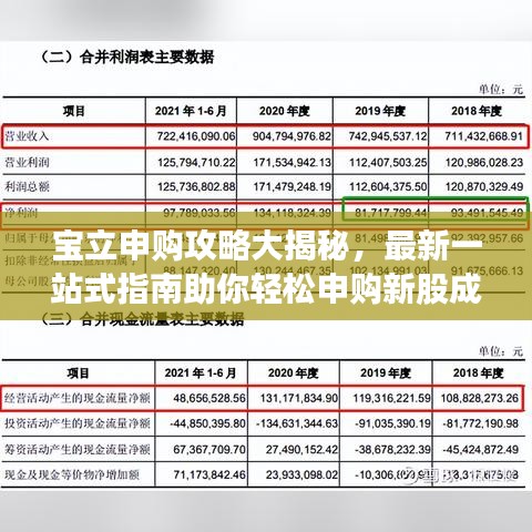 宝立申购攻略大揭秘，最新一站式指南助你轻松申购新股成功！