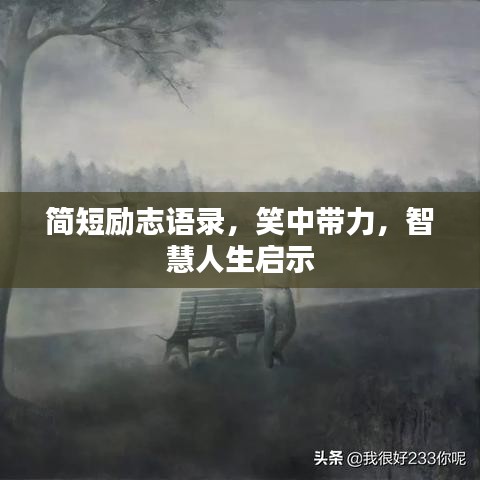 简短励志语录，笑中带力，智慧人生启示