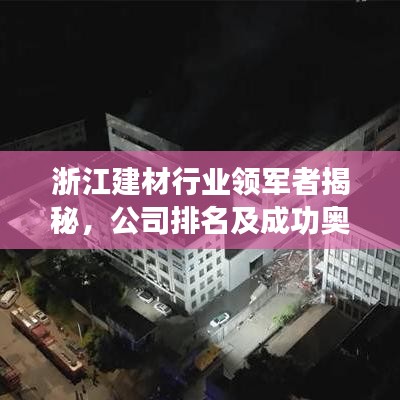 浙江建材行业领军者揭秘，公司排名及成功奥秘探索