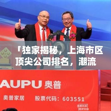 「独家揭秘，上海市区顶尖公司排名，潮流引领者一览无余！」